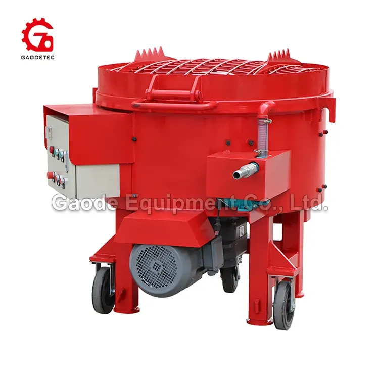 GAODETEC GRM250 Durable Refractory Pan Mixer For Site Operation