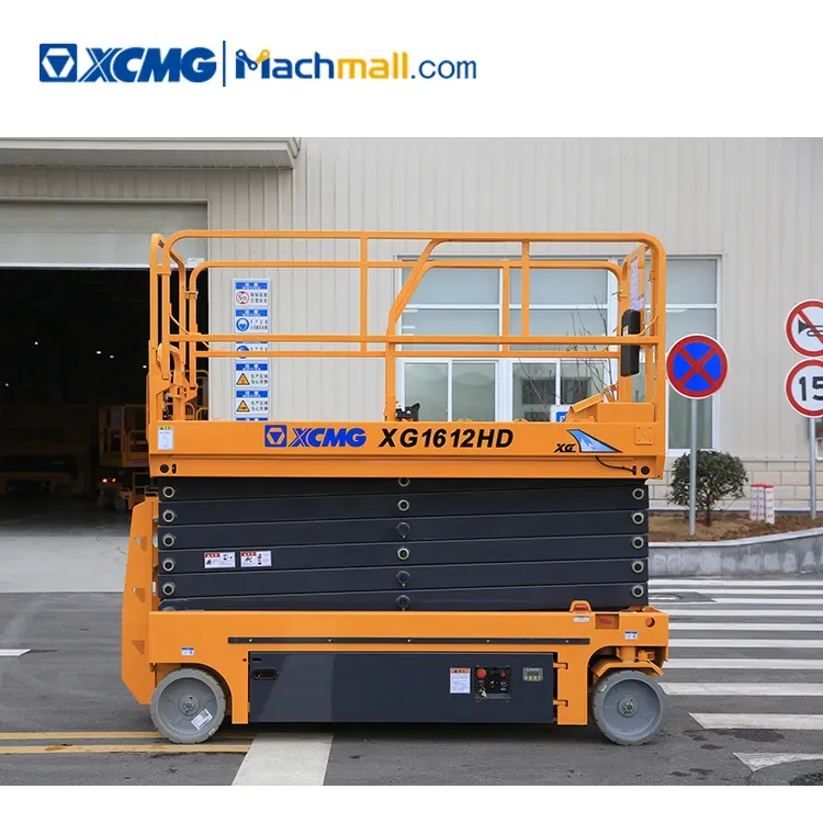 XCMG official 16m hydraulic electric scissor lift equipment XG1612HD lifting table price