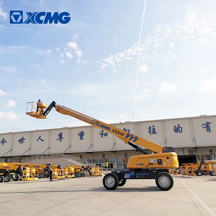 XCMG factory 40m hydraulic telescopic boom lift XGS40 mobile elevated lift for sale