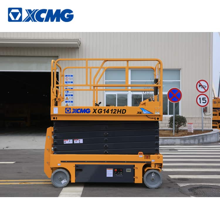 XCMG manufacturer 14m hydraulic scissor lift electric XG1412HD auto aerial work platform for sale